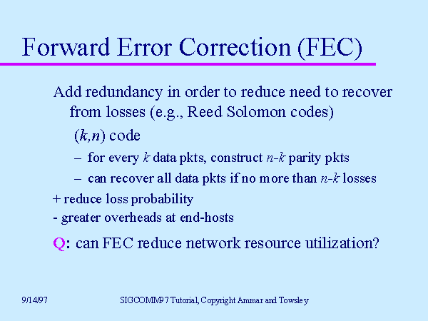 Forward Error Correction FEC 