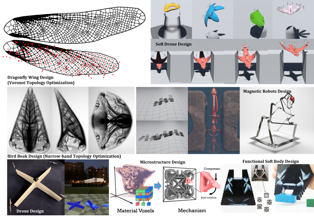 Computational design of various physical systems