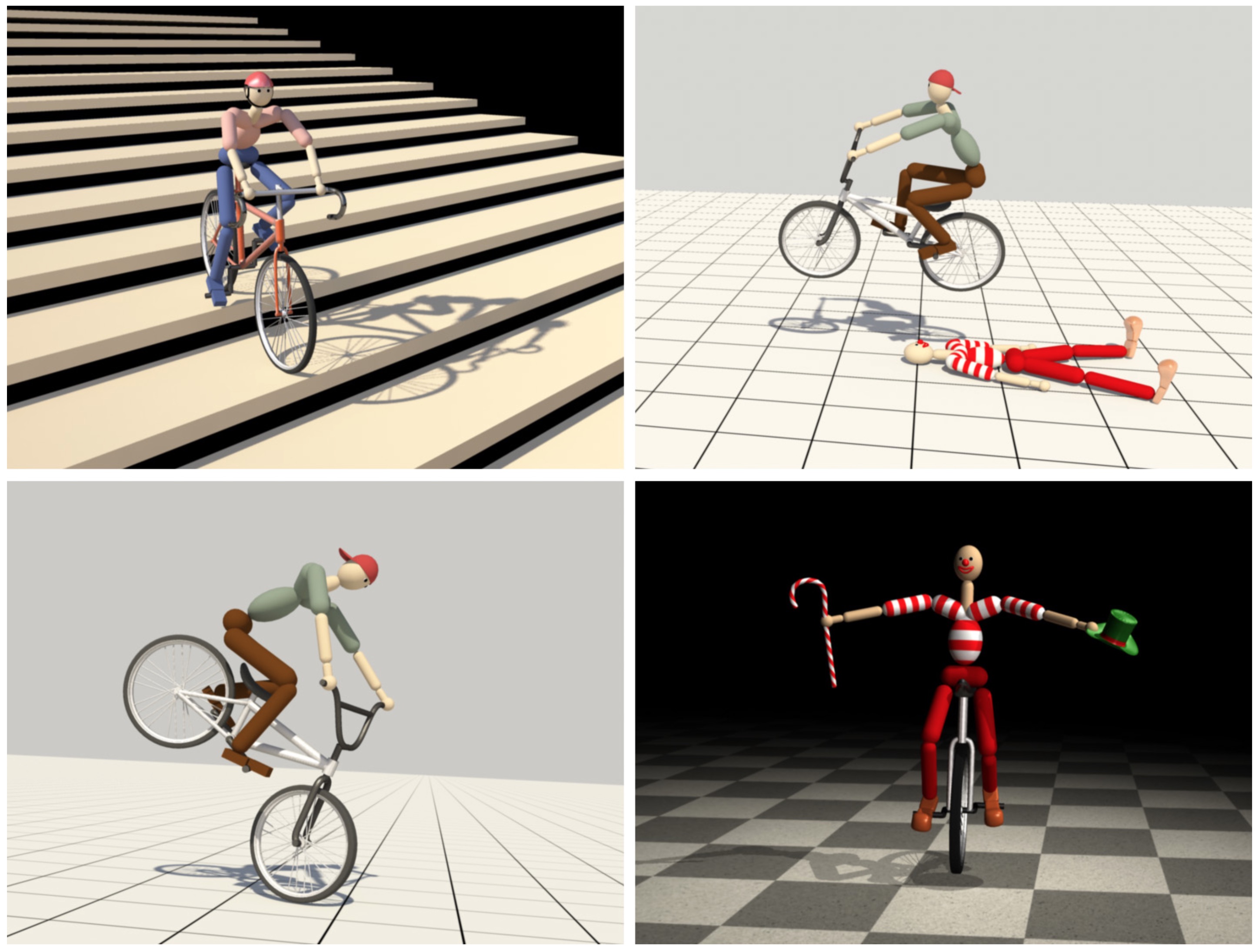 Learning Bicycle Stunts